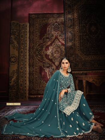 ANJUBAA VOL 22 BY DANI CREATION DESIGNER GEORGETTE SALWARI SUIT WHOLESALER IN INDA